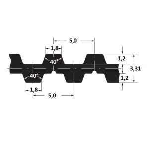 Timing belt Alpha D DT5/460