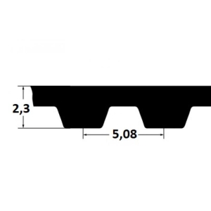 Timing belt ZR 140XL037 9,53mm
