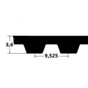 Timing belt ZR 390L050 12,7mm