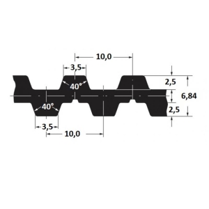 Timing belt Alpha D DT10/660 50mm