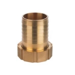 Screw hose coupling 13mm F-G1/2-Br with serrated hose shank