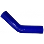 22 mm silicone radiator/cooler hose 45° blue -60 to +180°C 6,5bar
