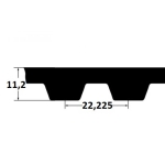Timing belt ZR 980XH300 76,2mm